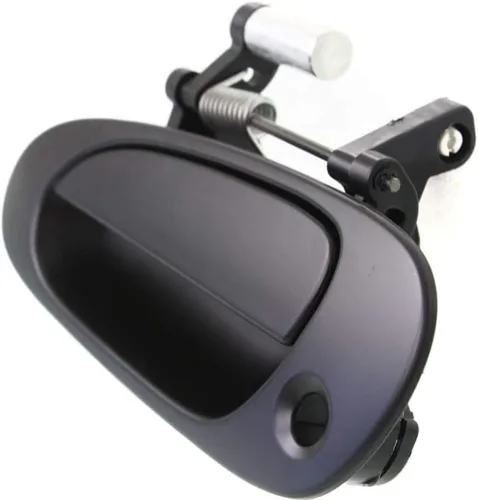Vista 4 de KarParts360 Para Honda Civic 2002 2003 2004 2005 Manija de puerta exterior delantera, lado del conductor, negro liso con orificio para llave