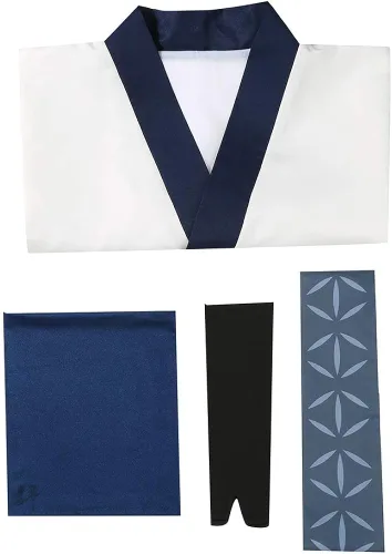 Vista 4 de Cos-Love Jujutsu Kaisen Cosplay Ryomen Sukuna Disfraz de Halloween Fiesta Kimono Blanco Traje para Hombres Mujeres