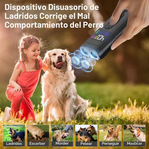 Vista 6 de Dog Bark Deterrent Device, 65 FT Range,3X Ultrasonic Bark Deterrent Device & Ultrasonic Dog Trainer - Anti-Barking Device with Color Display, Safe &