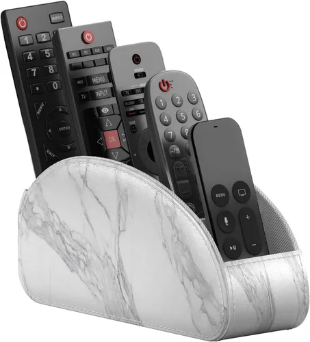Vista 6 de Thipoten Soporte para Control Remoto, Organizador/Almacenamiento/Bandeja de Cuero Sintético para Controles Remotos, Anteojos de Lectura, Suministros