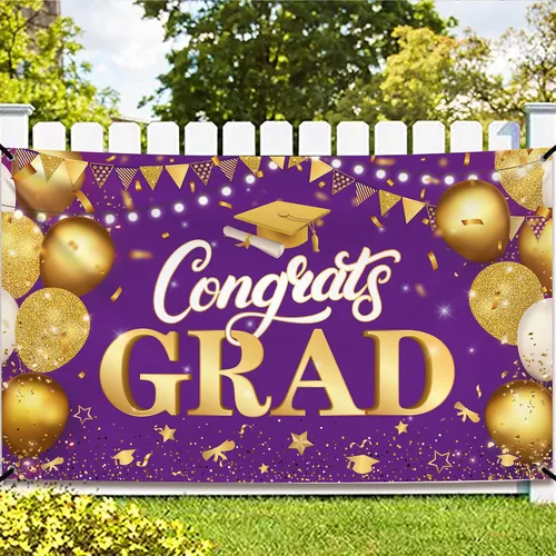 Vista 18 de KatchOn, Cartel de fotos de graduación de felicitaciones – Xtralarge, 72 x 44 pulgadas Cartel de fotos personalizado de graduación Fondo