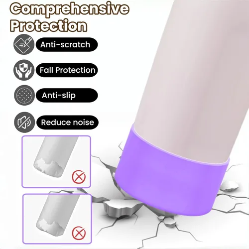 Vista 6 de 2 botas protectoras de silicona compatibles con Owala Kids de 16 onzas y 14 onzas, accesorios para 12 onzas, antideslizantes, resistentes a