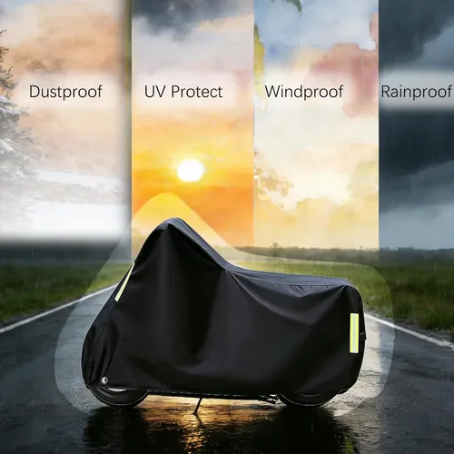 Vista 2 de Funda para motocicleta Tornax M 1, cubierta para motocicletas, ciclomotor, cubierta impermeable para el clima, protección solar al aire libre