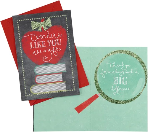 Vista 11 de Hallmark Surtido de tarjetas de Navidad para profesores o niñeras de niños (10 tarjetas con sobres) (2299XXM3012)
