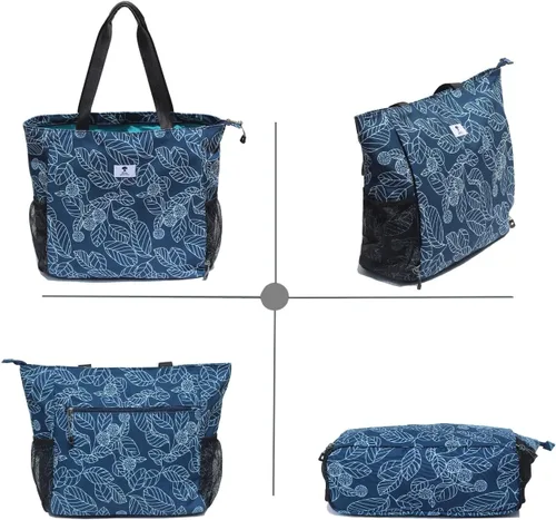 Vista 6 de Bolsa para esterilla de yoga ESVAN, bolsa de mano para yoga, bandolera para esterilla de yoga, bolsa de transporte para oficina, yoga, pilates