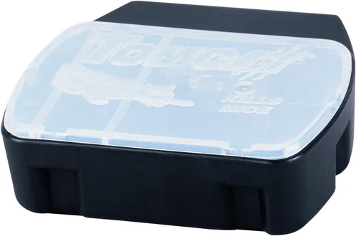 Vista 2 de Tomcat Mouse Killer resistente a niños, estación recargable con tapa transparente para fácil monitoreo, 1 estación de cebo y 4 recargas