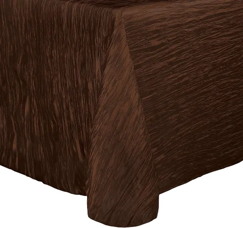 Vista 4 de Ultimate Textile Delano Crinkle - Mantel ovalado de tafetán (50 x 90 pulgadas), color negro