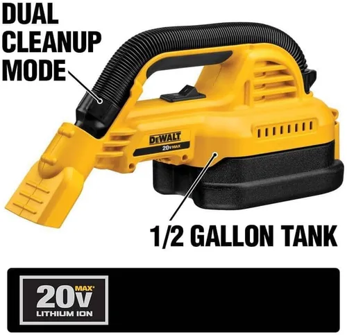 Vista 11 de DEWALT DCV517B Baretool 20V MAX Taladro portatil de 1/2 galón mojado/seco Vac Kit