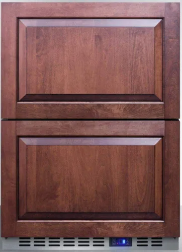 Vista 2 de Summit CL2R248 - Refrigerador integrado de 24 pulgadas de ancho con 2 cajones, sin escarcha, listo para panel (panel no incluido)
