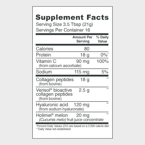 Vista 2 de Vital Proteins Péptidos de colágeno para mujeres - 20 g de colágeno hidrolizado, vitamina C, ácido hialurónico, reduce líneas finas y arrugas