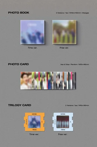 Vista 2 de VICTON CHOICE 8º álbum mini (Time / Free - Random Ver.) K-POP SEALED