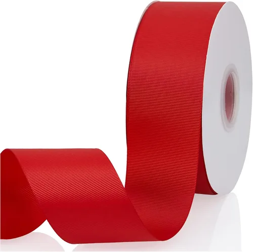 Vista 113 de Cinta de grogrén de doble cara de color liso azul bebé de 1-1/2 pulgadas x 50 yardas para envolver regalos, bodas, fiestas, manualidades, lazos