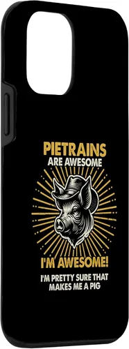 Vista 3 de iPhone 12 mini Pig Dad Mom Awesome - Caso de criador de granjeros Pietrains