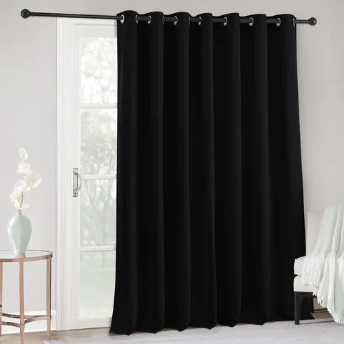 Vista 72 de RYB HOME Cortinas portátiles para puerta con privacidad, cortinas opacas y aislantes térmicas para dormitorio, armario, sala de estar, comedor, Beige