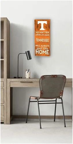 Vista 2 de KH Sports Fan Letrero de Tennessee Volunteers de 7 x 18 pulgadas, talla única, color del