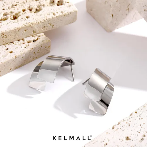 Vista 11 de KELMALL Aretes tipo argolla de oro de 14 quilates para mujer, hipoalergénicos, gruesos, redondos, no se deslustra, para orejas sensibles