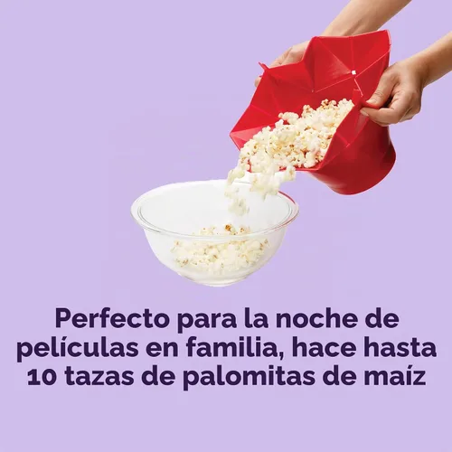 Vista 3 de Recipiente apto microondas para palomitas de maíz Chef 'n (rojo).