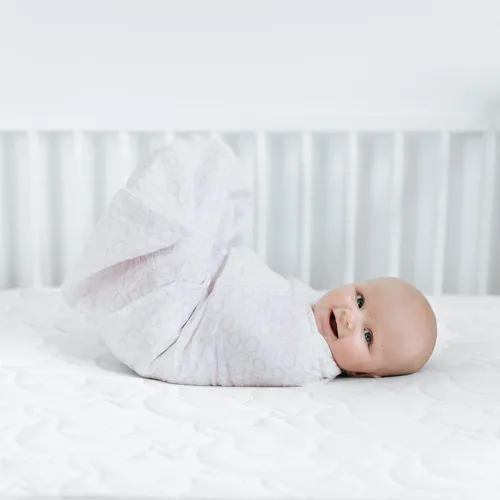 Vista 8 de HALO DreamWeave Colchón de cuna y para niños pequeños - 100% colchón transpirable y núcleo, diseño de 2 etapas de doble cara, funda lavable a