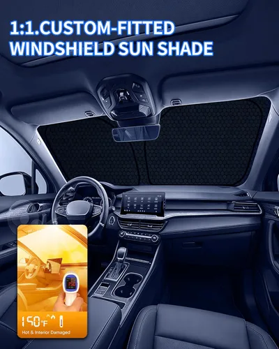 Vista 2 de X1 E84 - Parasol para parabrisas personalizado para 2011, 2012, 2013, 2014, 2015, X1, E84, protector de parasol para ventana delantera, protector