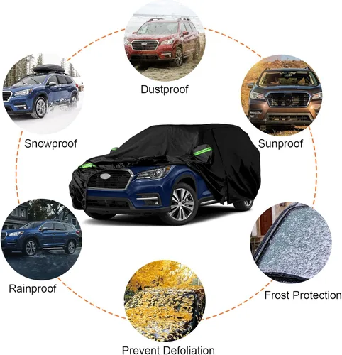 Vista 5 de Fundas impermeables para automóvil de repuesto para Subaru Ascent 2019-2025, 6 capas para todo clima, cubierta de automóvil de ajuste personalizado