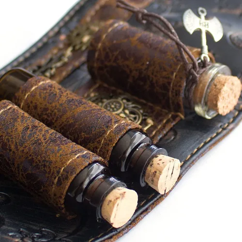 Vista 4 de Brazalete de brazo, pulsera punk, medieval, renacentista, Lolita, manga, armadura, guantelete, bruja, magia, cosplay, accesorios LARP