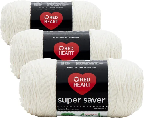 Vista 72 de RED HEART Hilo Comfort Shimmers, ópalo blanco