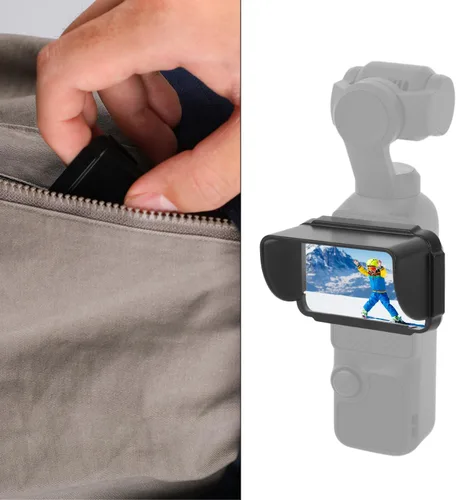 Vista 7 de Cubierta de parasol para DJI Osmo Pocket 3, protector de parasol antirreflejo, parasol duro, accesorios para visibilidad mejorada con luz brillante