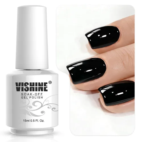 Vista 7 de Vishine Soak-Off Esmalte de gel UV LED Nail Art Manicura Laca Oscuro Salmón Color 006