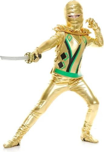 Vista 2 de Rubies Toddler Gold Ninja Avengers Series III Costume
