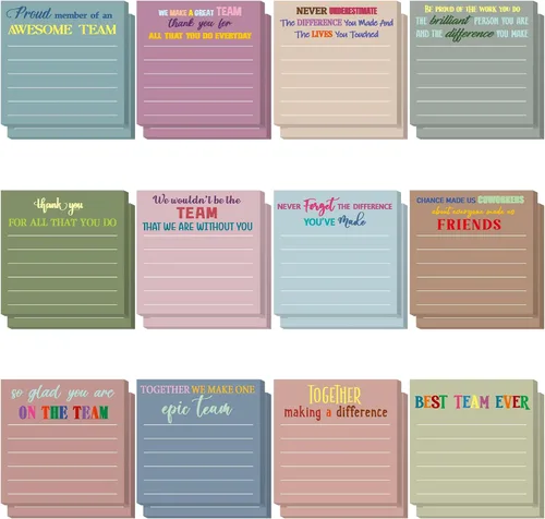Vista 31 de Yinder 12 notas adhesivas inspiradoras, bonitas notas adhesivas motivacionales, regalos de agradecimiento a los empleados, a granel para profesores
