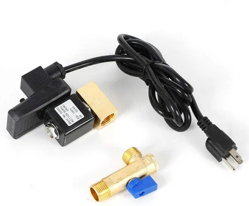 Vista 4 de Válvula de drenaje electrónica temporizada, 1/2 "AC110V 2 vías válvula de drenaje de acción directa, válvula de drenaje de condensado cronometrada
