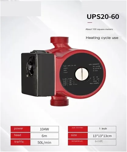 Vista 2 de UPS20-60 Boosting Shielded Hot Water Circulation Pump(UPS20-60(一-inch))