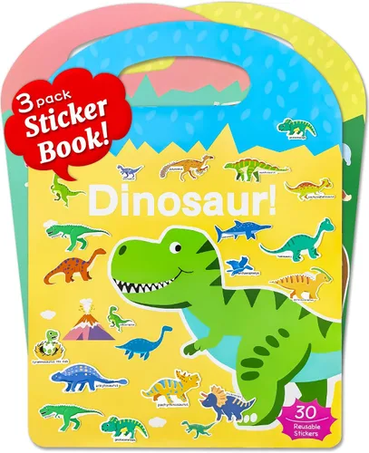 Vista 25 de Benresive - Libros de calcomanías reutilizables para niños de 2-4, libros de calcomanías para niños pequeños 1-3 y 2-4, juguetes de viaje Animal
