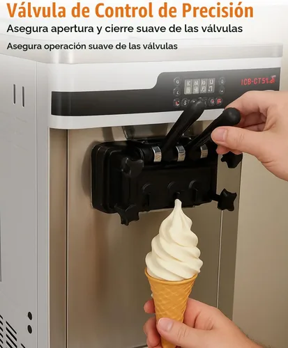 Vista 5 de Juego de 3 varillas de válvula para hacer helados VEVOR Soft Serve Machine
