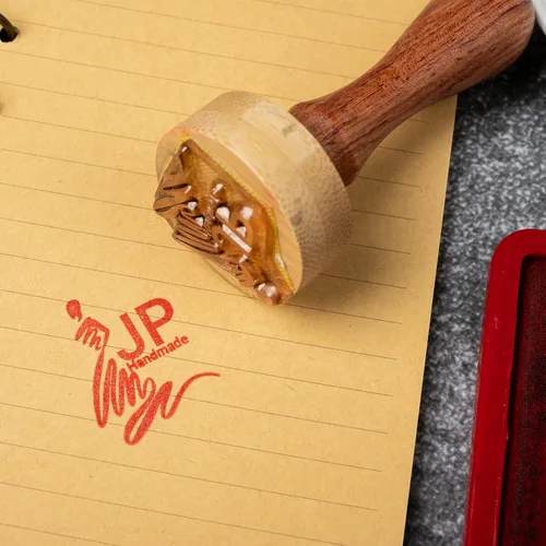 Vista 5 de Sellos personalizados para varias ocasiones, sellos de goma de madera en varios tamaños (sello-2)