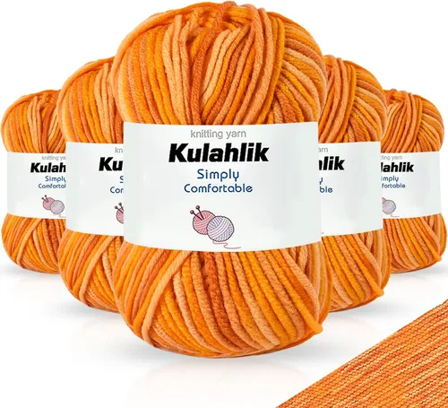 Vista 62 de 50g (1x50g) Hilo Acrílico para Crochet y Tejido, Hilo Degradado Colorido, 1 Rollo de Madejas, Hilo Acrílico Multicolor, Perfecto para Proyectos