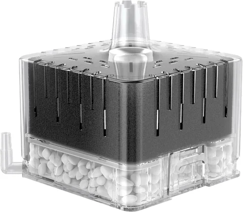 Vista 8 de Pawfly Filtro de esponja para acuario, filtro de tanque de peces pequeño con espuma y piedra de aire, filtro de esponja para peceras de hasta 5