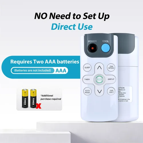 Vista 7 de ZWP GYKQ-71E Control remoto de aire acondicionado de ventana para 2-Blanco