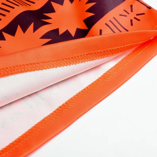 Vista 6 de JerrisApparel Disfraz de princesa, conjunto de falda de dos piezas para niñas (3T-4T, naranja)