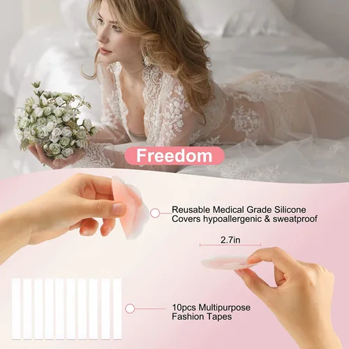 Vista 4 de Cinta adhesiva para senos, cinta para levantamiento de senos, cinta Bob para senos grandes, cinta transpirable de empuje, cinta corporal impermeable