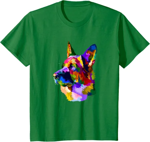 Vista 49 de Camiseta para dueño de perro de pastor alemán, Negro