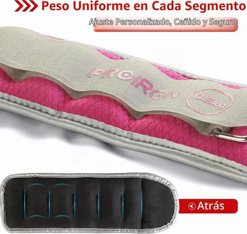 Vista 2 de PROIRON Ankle Weights for Women, Leg Weights for Men, Ankle and Wrist Weights 2/4/6/8LBS，Reflective Arm Weights for Jogging，Gymnastics，Aerobics