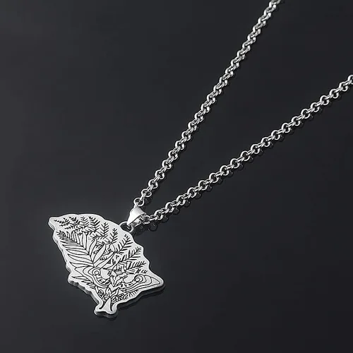 Vista 3 de SONGCHANGJEWELRY Vintage Silver Plated Necklace The Last of Us Pendant Necklace Cosplay - Last of Us Gifts for Men Women Fan