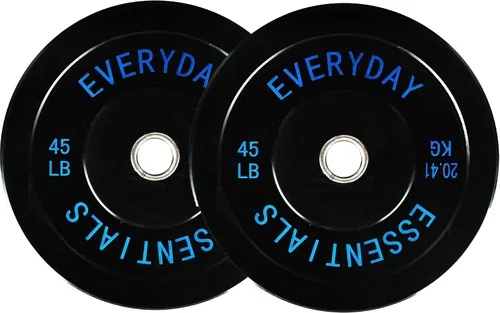 Vista 11 de Fitvids Placas de Tope Olímpicas de 2 Pulgadas, Placas de Peso Perfectas para Levantamiento de Pesas y Entrenamiento de Fuerza, Múltiples Pesos