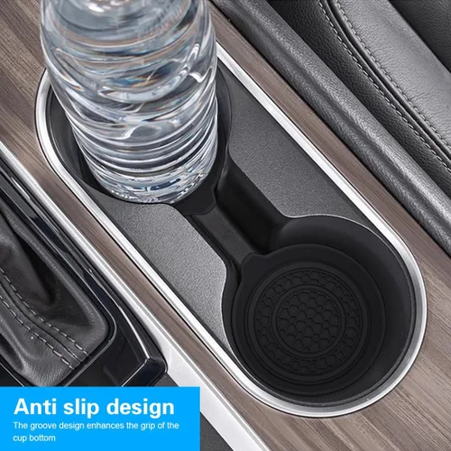 Vista 3 de Mandark – Portavasos para automóvil, 2.75 pulgadas, antideslizante, inserto para portavasos, tapetes para vehículos, resistente al polvo