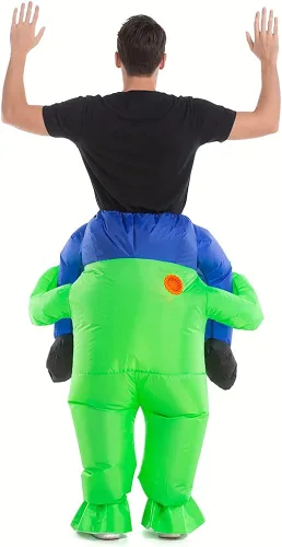 Vista 4 de HSCTEK Disfraz inflable de alienígena para adultos