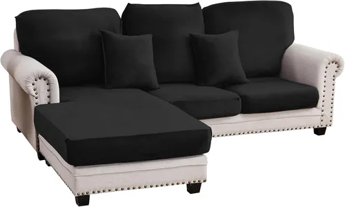 Vista 43 de Funda para Sofá de Terciopelo Elástico Funda de Cojín de Sofá 1 Pieza - Funda Elástica Lavable para Asiento o Respaldo, Fundas de Asiento para Sofás