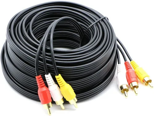 Vista 11 de Cable de Audio y Vídeo 3 RCA Compuesto Macho a Macho para DVD (1.83 m) para Televisión