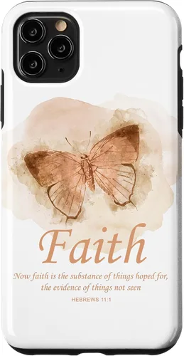 Vista 19 de Faith Bible Verse: Women’s Christian Hebrews 11:1 Quote Case for iPhone 17