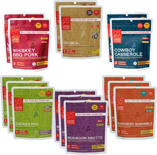 Vista 7 de GOOD TO-GO Surtidos de Kits de Alimentos Comida para Acampar, Comida para Mochileros Solo Añade Agua a las Comidas, Comidas para Mochileros